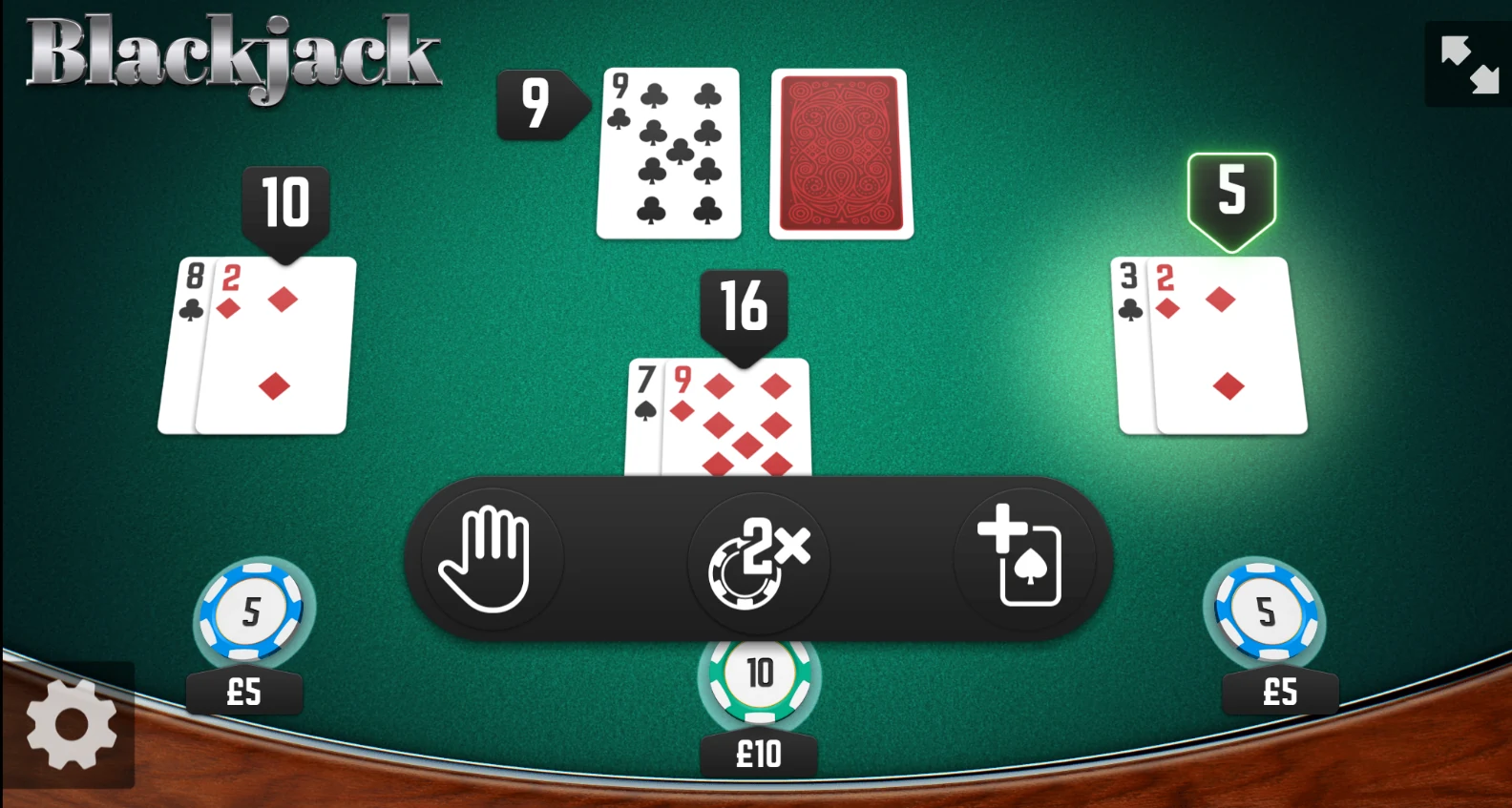 Blackjack Table Game at Golden Roo Casino