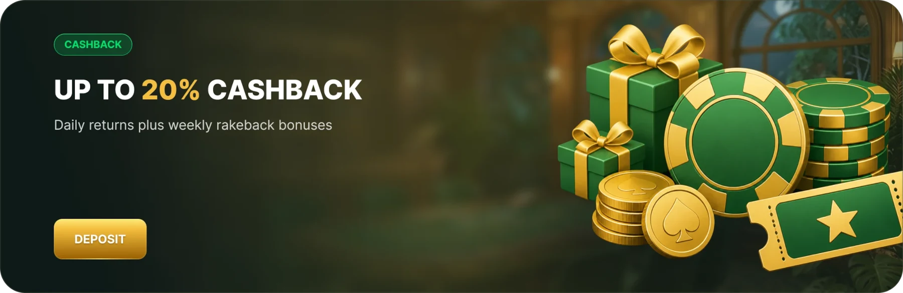 GoldenRoo Cashback 20%